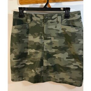 Eddie Bauer Green Camouflage Skort